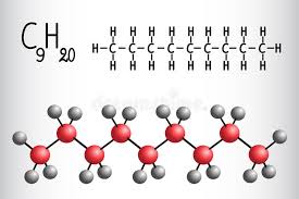 Modelo Da Fórmula Química E Da Molécula Do Nonane C9H20 Ilustração do Vetor  - Ilustração de nonane, fórmula: 93780953