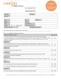 The completed and signed consent form is a legal document in which the human subject agrees to participate in the study. Vivace Medical History And Consent Form Sample Only Cynosure Portal