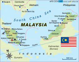 The country is one of asia's new tiger economies, having seen great economic and human development during the last decades. Map Of Malaysia Map In The Atlas Of The World World Atlas