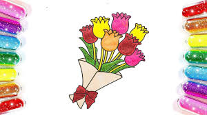 Check spelling or type a new query. Glitters Flower Bouquet Coloring Drawing Flower Coloring Pages For Kids Children Toddlers Youtube