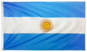 It has three horizontal bands; Danf Argentina Flag 3x5 Foot Polyester Argentinian National Flags Polyester With Brass Grommets 3 X 5 Ft Buy Online In Dominica At Dominica Desertcart Com Productid 61021434