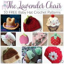 Free Baby Hat Crochet Patterns The Lavender Chair Crochet Baby Hat Patterns Crochet Baby Hats Crochet Baby Hats Free Pattern