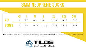 tilos neoprene fin socks black l size 10 5 11 available