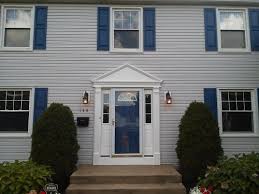Image Result For Light Grey Exterior Townhouse Gray House Exterior Blue Shutters House Shutter Colors