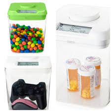 The Kitchen Safe Is A Lockable Timer Box Designed To Help You Fight Bad Habits Http Amzn To 2afpdsp Kitchen Safe Time Locking Container New Gadgets