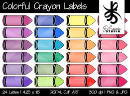 Digital Clipart Colorful Crayon By Jlauriestudio On Etsy 3 00 Color Crayons Clip Art Digital Clip Art