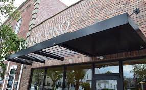 Masa Extrudeck And Ecoshade Combo With Led Sign At Amanti Vino In Morristown Nj Architecture Create Bui Door Canopy Modern Metal Door Canopy Awning Canopy