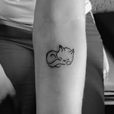 16 Minimalist Tattoos For Every Girl Cat Tattoo Designs Tattoos Cat Tattoo Simple