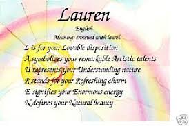 Lauren Personality And Meaning Of Name Print Names With Meaning Meant To Be Quotes
