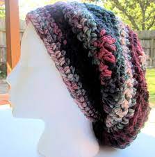 Crochet Oversize Slouch Hat In Loops And Threads Charisma Yarn Crochet Crochet Hats Loom Knit Hat