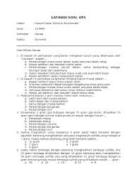 2mg (s) + o2 (g) 2mgo (s)12 gram hukum lavoisier berlaku karena massa zat sebelum dan sesudah reaksi tetap. Latihan Soal Kimia Hukum Dasar Kimia Dan Stoikiometri