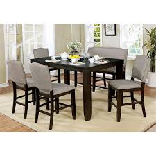 With a classic design that's right at home in most any home,. Furniture Of America Numara 6 Piece Counter Height Dining Set Walmart Com Walmart Com