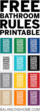 Bathroom Updates Organization Printable Balancing Home Bathroom Printables Bathroom Printables Free Bathroom Rules Printable