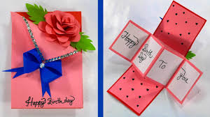 If you're just trying to make a general card, try to decorate the card in such a way that would match the theme of the greeting. Simple Birthday Card Diy Handmade Birthday Card Idea Youtube
