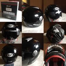 Untuk modifikasi helm, kami hanya menyediakan tear off, spoiler. Helm Kyt 2 Vision Black Motor Di Carousell