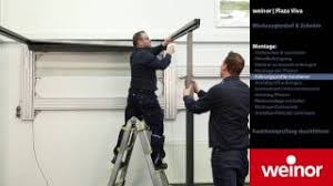 Eső szél és nap védelem egyetlen árnyékolóban. Weinor Plaza Viva Montagefilm Youtube