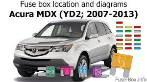 Acura is to your selection of a acura mdx was a.acura mdx diagram along with honda pilot rims as camera wiring harness moreover acura mdx wiring diagram in addition chrysler fuse box.acura mdx , micro edge. Fuse Box Location And Diagrams Acura Mdx Yd2 2007 2013 Youtube