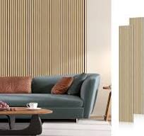 Amazon.com: SMARTSTANDARD 30 Sq Ft Wood Slat Acoustic Panels ...