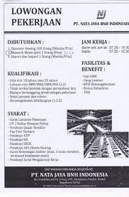 Ada yang pendaftarannya secara online melalui internet, namun ada juga yang harus datang. Disnakertrans Lowongan Karyawan Export Import Pt Nata Jaya Bnh Bantul