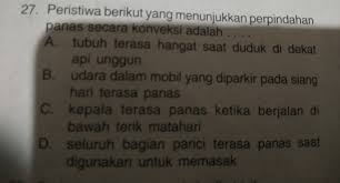 Perpindahan panas diklasifikasikan menjadi konduktivitas termal, konveksi termal, radiasi termal, dan perpindahan panas melalui perubahan fasa. Peristiwa Berikut Yang Menunjukkan Perpindahan Panas Secara Konveksi Adalah Jawab Ya Kak Brainly Co Id