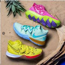 Глуповатая, но честная и добродушная звезда. 100 Original Nike Kyrie Irving 5 Spongebob Patrick Star For Men Women Kids Basketball Shoes 36 46 Shopee Malaysia