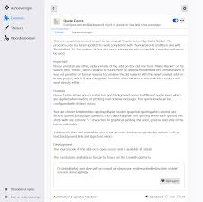 Die bedienelemente und anzeigen sind meist. Where To Find The Settings Quote Colors Thunderbird Mail De