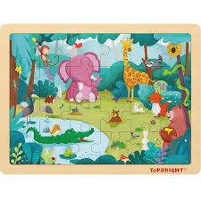 Crossword puzzles are for everyone. Top Bright 24 Piece Childrens Jigsaws Puzzles For Ages 3 4 5 Forest Animals Wooden Toddler Puzzle For 2 3 4 Year Old Kids Buy Online In Guam At Desertcart 174585101