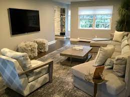 Family room small modern open concept concrete floor family room idea in minneapolis with. Cozy Modern Family Room Modern Family Room New York By Just The Right Piece Houzz