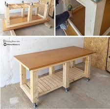 Tutorial Para Hacer Un Banco De Trabajo Con Ruedas Y Material Reciclado Con Imagenes Bancos De Trabajo Banco De Trabajo Con Ruedas Planos De Las Mesas De Trabajo