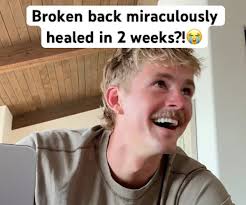 Forrest Frank says broken back is miraculously healed