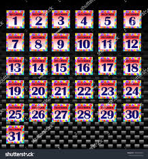 Set Of Buttons With Calendar Dates For The Month Of December For Planning Important Days Banners For Holidays And Special D Calendar Date Calendar Date Month