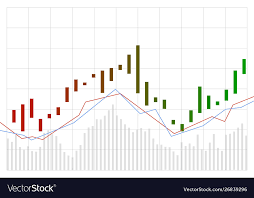 graph stock market trade candle stick graph chart