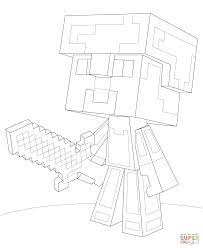 Minecraft Steve Diamond Armor Coloring Page From Minecraft Category Select From 27007 Printable Minecraft Printables Minecraft Coloring Pages Minecraft Steve