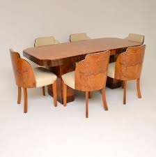Target / furniture / kitchen & dining furniture / walnut : Art Deco Burr Walnut Dining Table Cloud Back Chairs By Epstein Retrospective Interiors Retro Furniture Vintage Mid Century Furniture Vintage Danish Modern Furniture Antique Furniture London