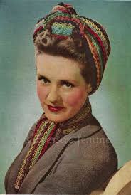 1940s war era multi coloured traingular head scarf and etsy vintage knitting patterns vintage knitting head scarf