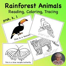 Apr 30, 2020 · these free coloring pages describe five major habitats and show a variety of animals for kids to color as they learn. Rainforest Printable Animals Booklet For Reading Coloring And Tracing Prek 1