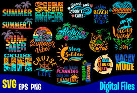 Download 18 Designs Bundle Summer Designs For Dark Material Summer Tropic Funny Summer Design Svg Eps Png Files For Cutting Machines And Print T Shirt Designs For Sale T Shirt Design Png Buy