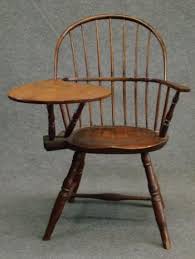 Farmhouse Interior Early American Decor Inside This Vintage Farmhouse Seems Perfect With This Circa 1800 Writing Arm Bo Antique Chairs Windsor Chair Chair