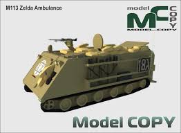 M113 Zelda Ambulance 3d Model Model Copy In 2020 Ambulance 3d Model Armoured Personnel Carrier