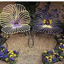 Pansy Chairs How About You Yes Or No Pansies Unusual Furniture Garden Chairs