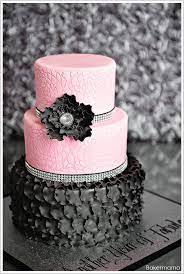 Elegant glamorous elegant pink birthday cake. Glam Pink Black Cake The Cake Blog
