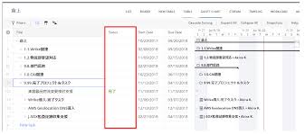 project status on task table of gantt chart wrike help portal