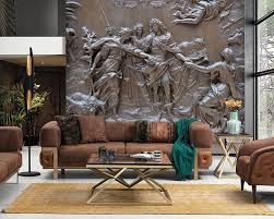 Sıva alçı , su, kum ve kireç yapılmış bir yapı malzemesidir. Otel Lobisi Duvar Kagidi Modelleri 3d Duvar Kagitlari 3 Boyutlu Duvar Kagitlari Turkiye