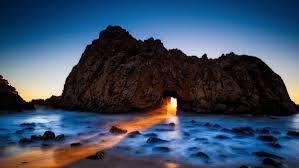 The purple sand beach (pfeiffer beach) is a famous and unique attraction in big sur california. Nature Of America On Twitter The Magical Keyhole Arch Of Pfeiffer Beach Big Sur California