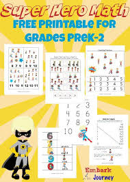 Early Learning Printable Superhero Math Activities Superhero Math Activities Superhero Math Superhero Classroom