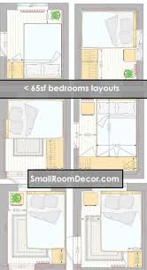 16 Standart And 2 Extreme Small Bedroom Layout Ideas From 65 To 140 Sf Small Bedroom Layout Bedroom Furniture Layout Bedroom Layouts