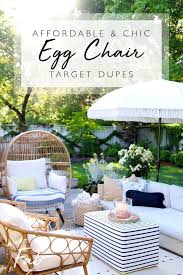 8 Affordable And Super Cute Egg Chairs Dupes For The Target Egg Chair In 2020 Outdoor Living Space Backyard Decor Summer Decor