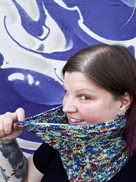 25 (64 cm) length, 18 (46 cm) bust made in: Kaleidoscope Supernova Scarf Or Cowl Knitting Pattern By Emjay Bailey Subculture Yarn