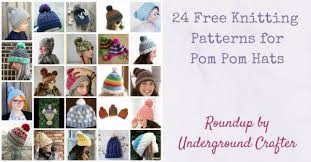 263 likes · 1 talking about this. Roundup 24 Free Knitting Patterns For Pom Pom Hats Underground Crafter