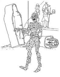 Egyptian mummy coloring page to color, print or download. 25 Free Mummy Coloring Pages Printable
